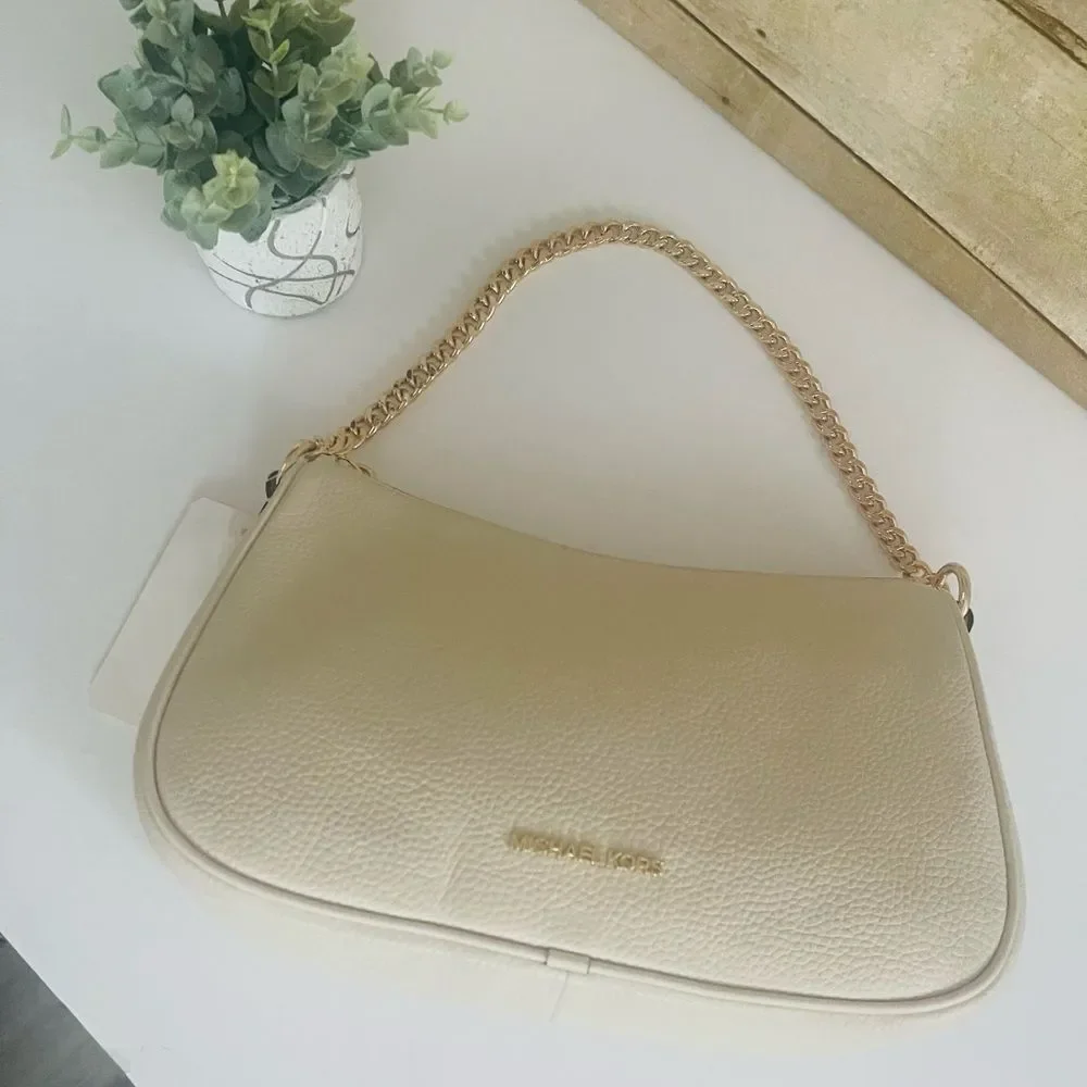 Michael Kors Cream Leather Bag